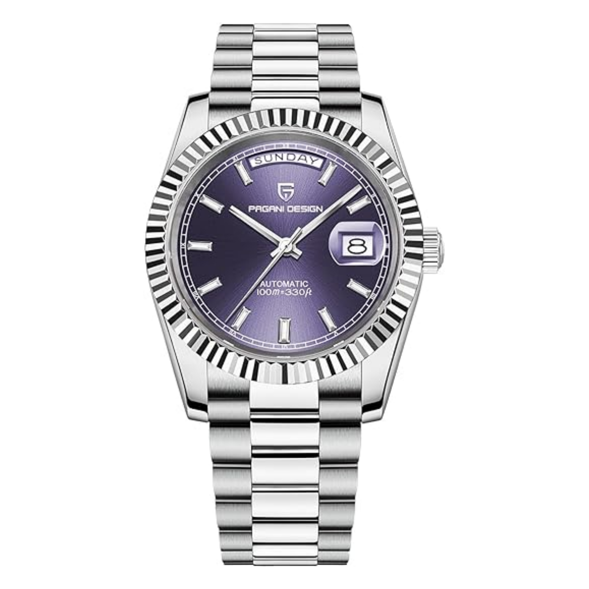 Pagani Design DD40 PD-1783 Men's Watches Luxury Automatic Watch AR Sapphire Glass Mechanical Wristwatch Men NH36A  - Purple Dial