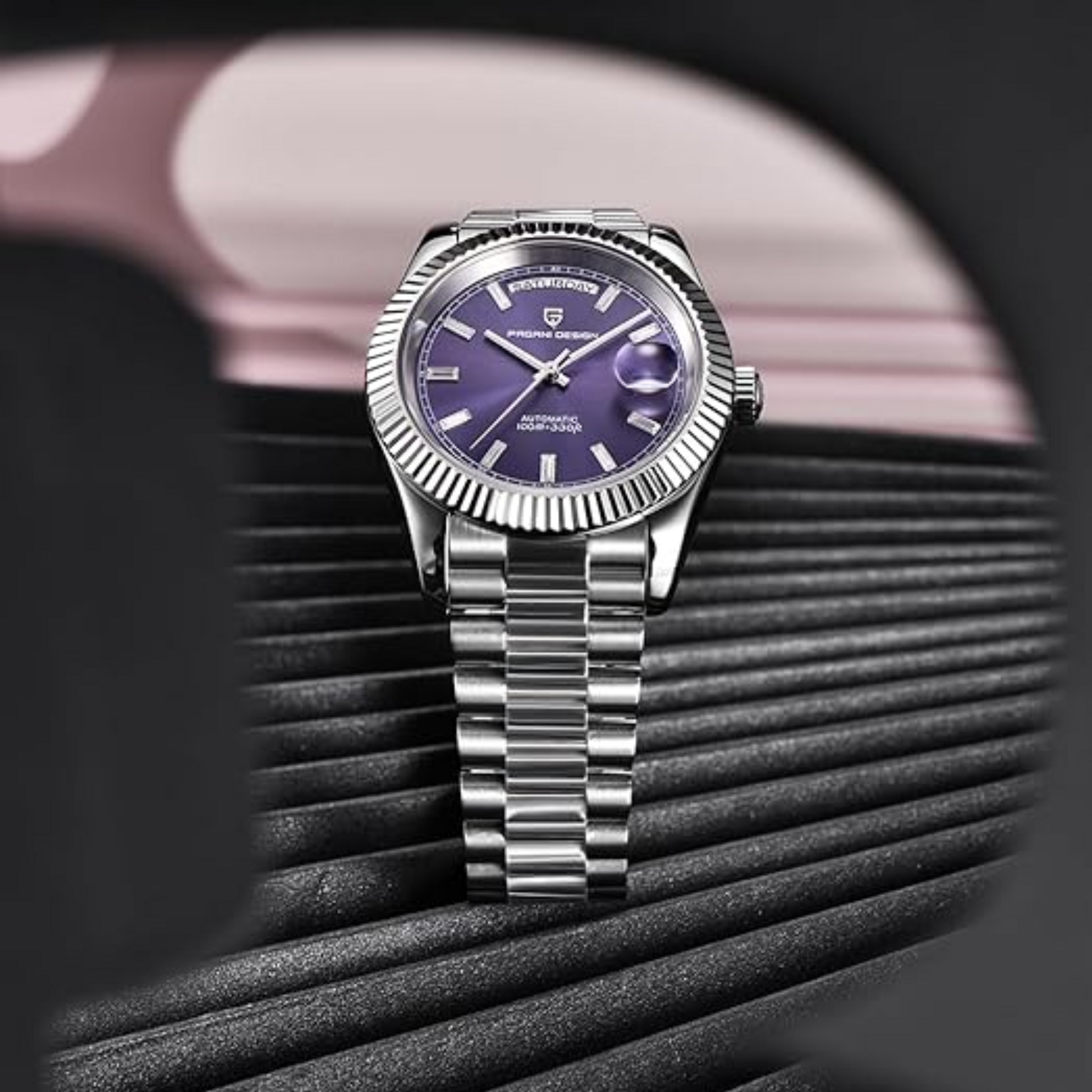 Pagani Design DD40 PD-1783 Men's Watches Luxury Automatic Watch AR Sapphire Glass Mechanical Wristwatch Men NH36A  - Purple Dial