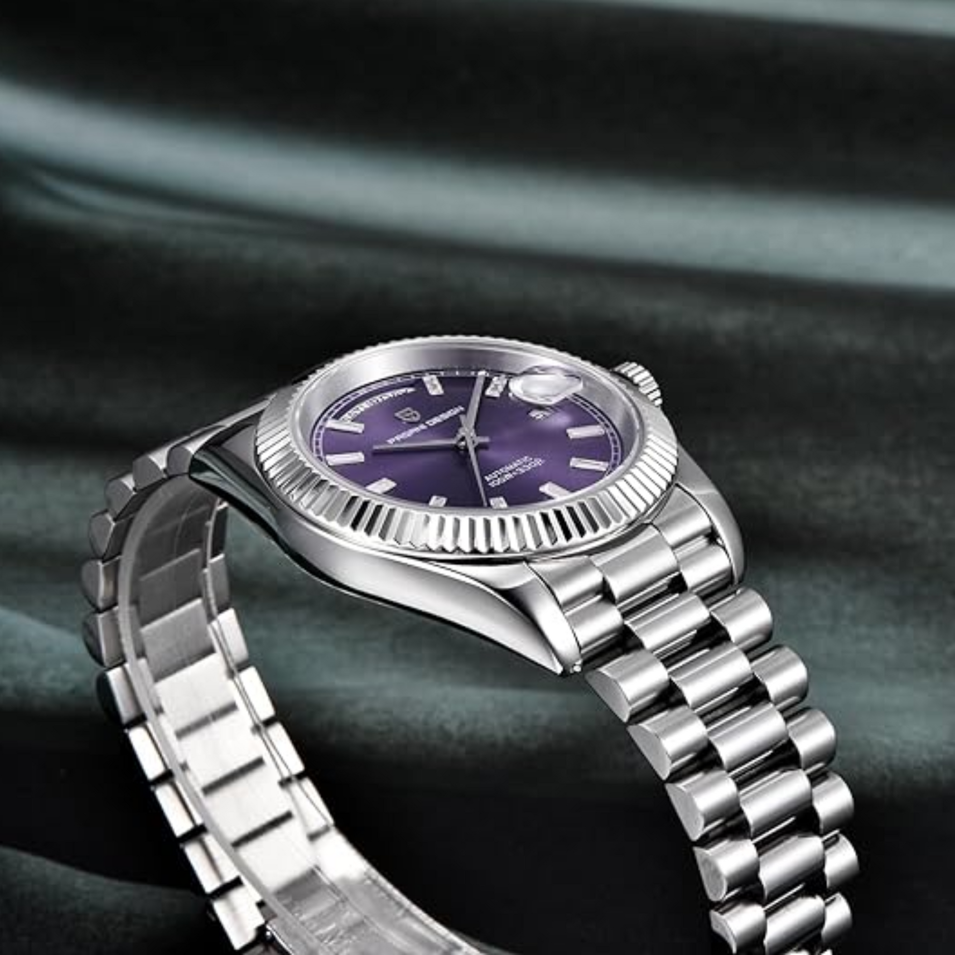 Pagani Design DD40 PD-1783 Men's Watches Luxury Automatic Watch AR Sapphire Glass Mechanical Wristwatch Men NH36A  - Purple Dial