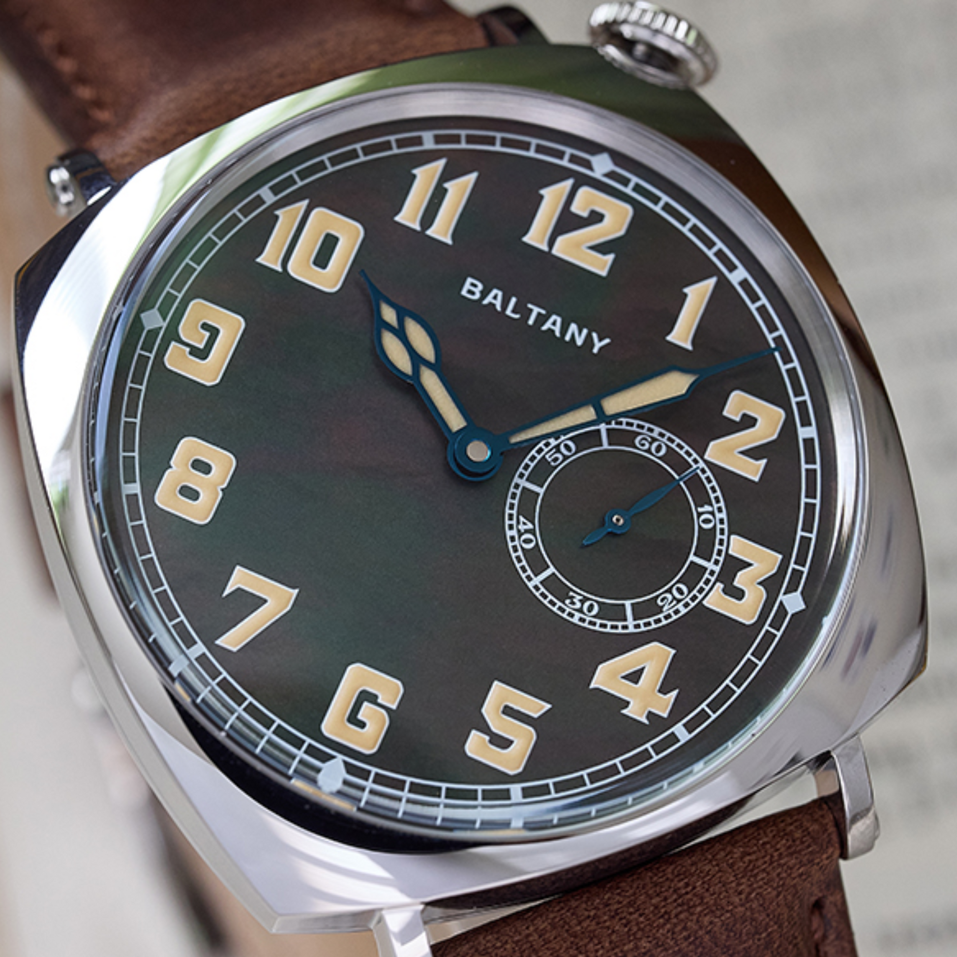 Baltany S4071A Luxury Mens with automatic Seagull ST-1701 movement
