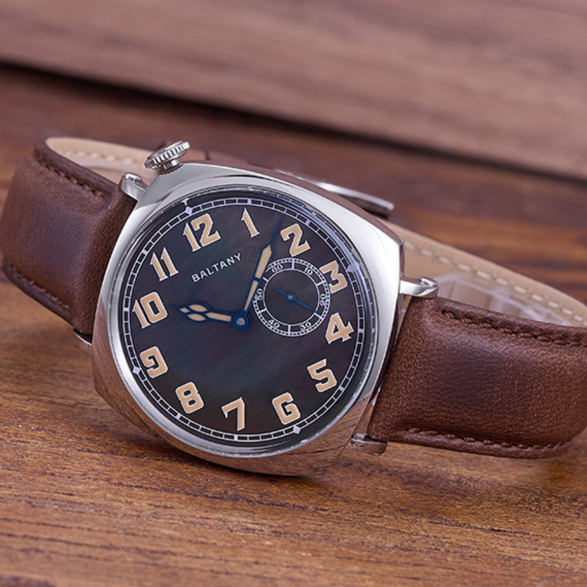 Baltany S4071A Luxury Mens with automatic Seagull ST-1701 movement