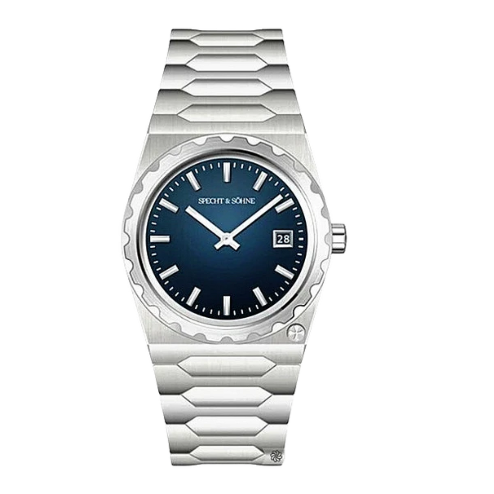 Specht&Sohne 37 Mm Mens Luxury Watch With Japanese Quartz Movement- Imperial Quartz - Blue Edition
