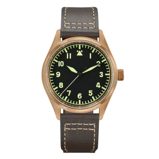 San Martin Bronze Pilot Watch Military YN55A Mens Watch SN030-Q - Black A san martin watches india online