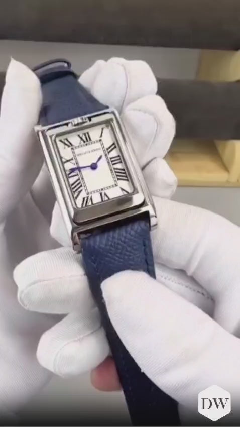 Specht & Söhne Square Double Face Men's Watches Stainless Steel Sapphire Crystal watch