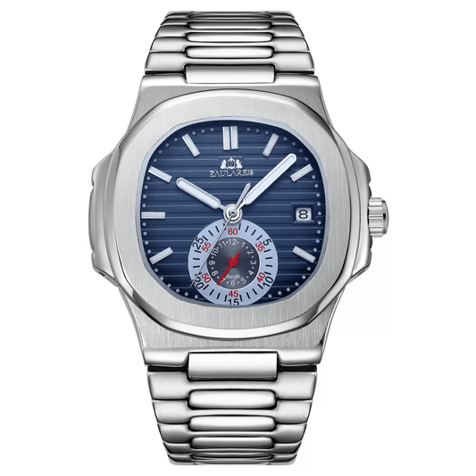 PAULAREIS Nautilus Homage Automatic Movement | Stainless Steel Dial Men's 40MM Watch | Deep Blue Dial Paularies watches india dream watches