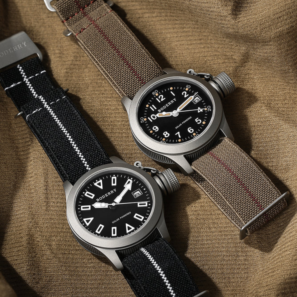 FALCON Canteen - Titanium Solar-Powered Watch | FIELD
