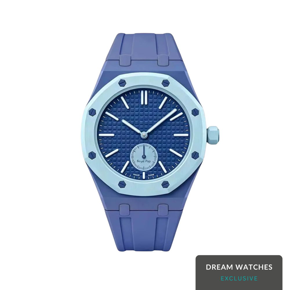 AP Swatch Watch Modkit Case & Strap | Bioceramic Case | FKM High Quality Rubber Bracelet | Butterfly Clasp