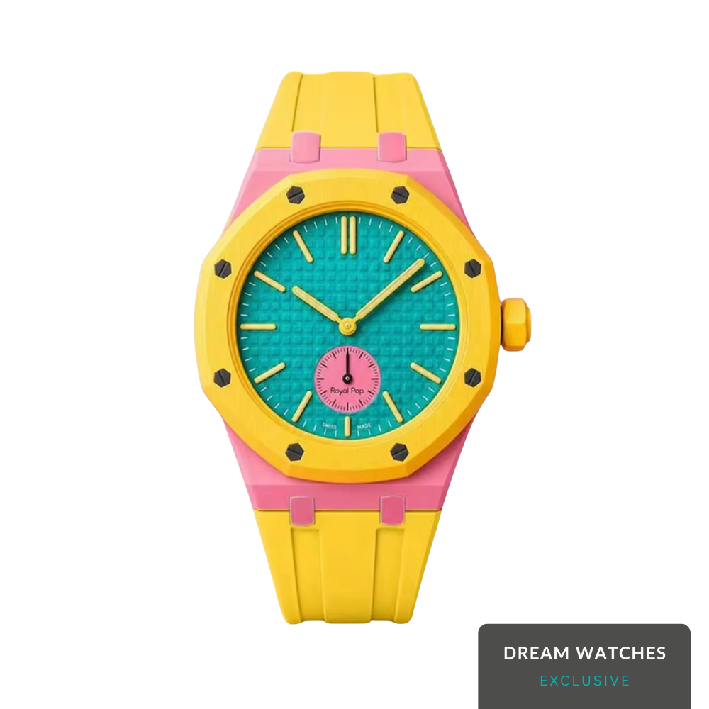 AP Swatch Watch Modkit Case & Strap | Bioceramic Case | FKM High Quality Rubber Bracelet | Butterfly Clasp