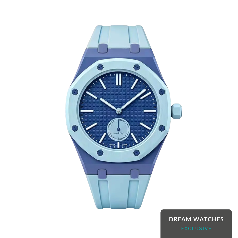 AP Swatch Watch Modkit Case & Strap | Bioceramic Case | FKM High Quality Rubber Bracelet | Butterfly Clasp