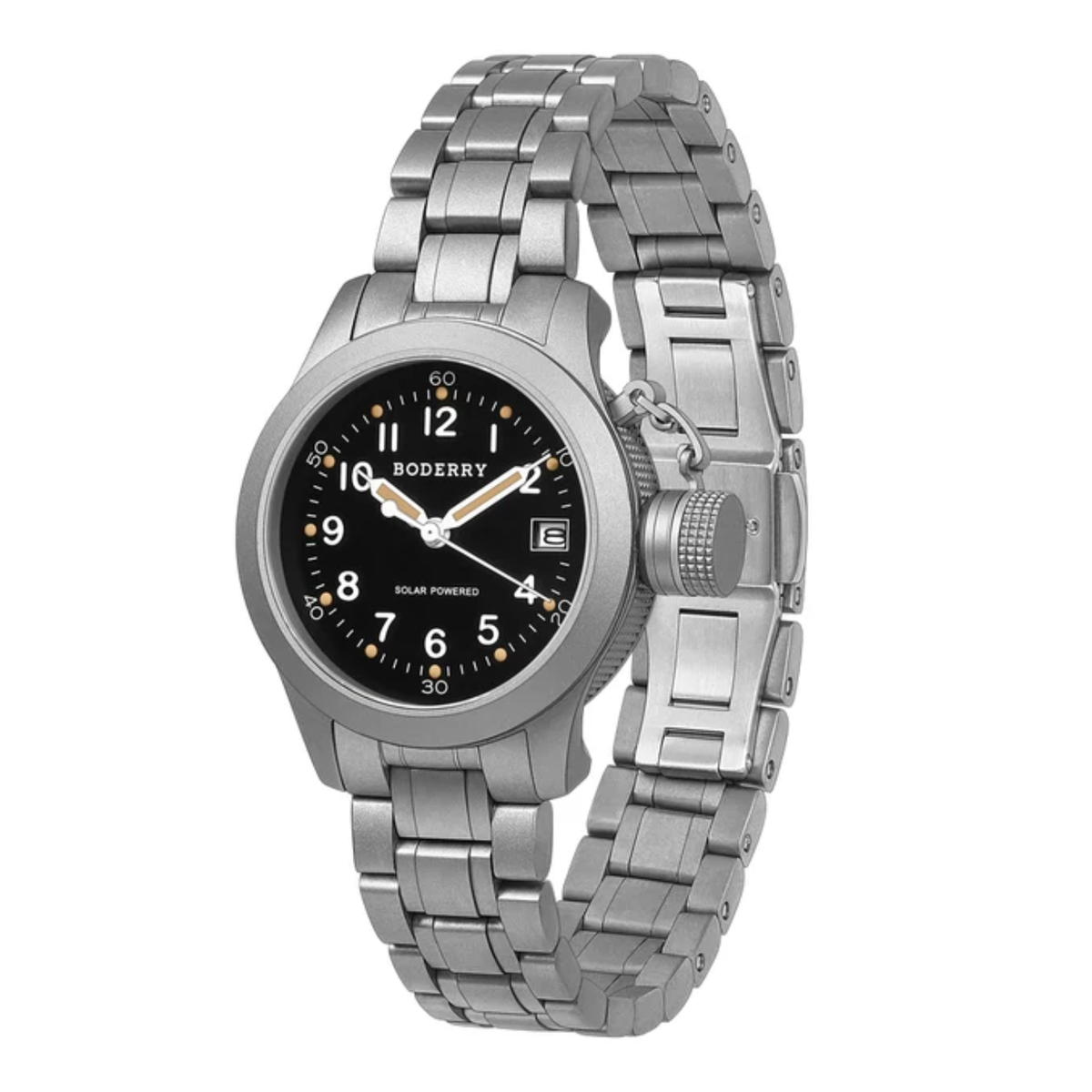 Boderry FALCON Canteen - Titanium Solar-Powered Watch | Dive/Bracelet