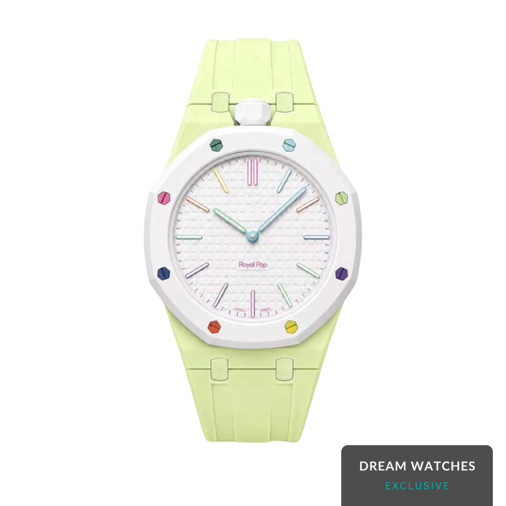 AP Swatch Watch Modkit Case & Strap | Bioceramic Case | FKM High Quality Rubber Bracelet | Butterfly Clasp