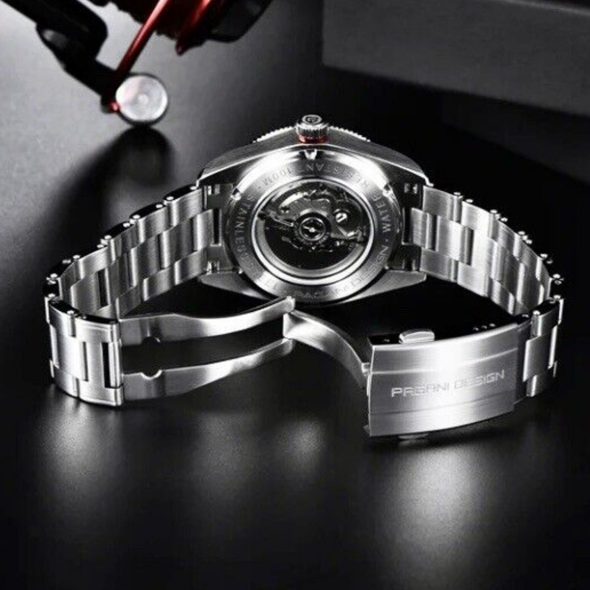 Pagani Design PD-1671 42mm Mens Automatic Waterproof Mechanical Watch with (Japanese NH-35 Movement) - Black Bay