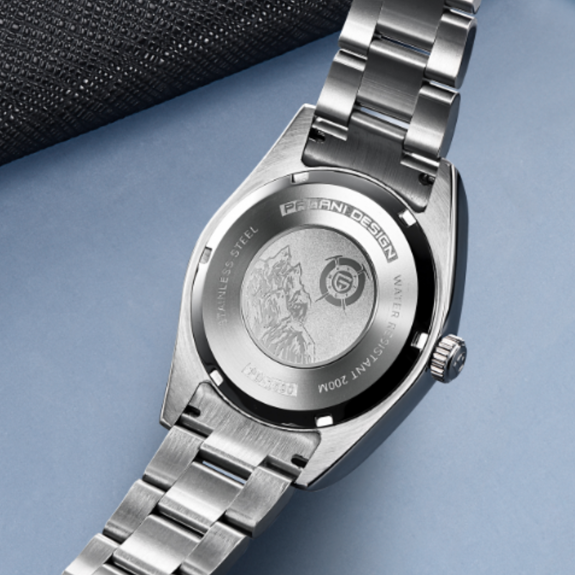 Pagani Design PD-1690 39 MM (Seiko NH35A Automatic Movement) Mechanical Watch Sapphire Stainless Steel Watch Oyster Perpetual"Blue Dial"