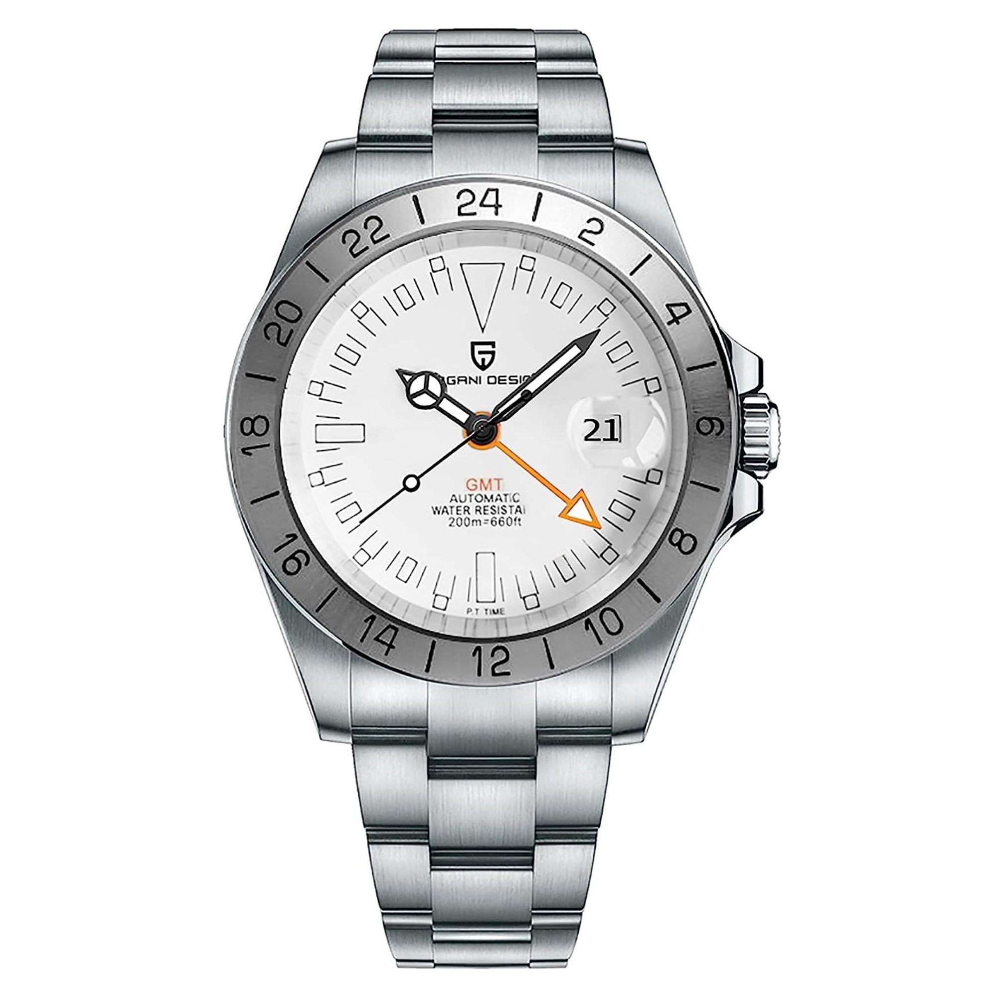 Pagani Design PD-1693 42 MM (GMT Automatic Movement) Mechanical Watch Sapphire Stainless Steel Watch Explorer II