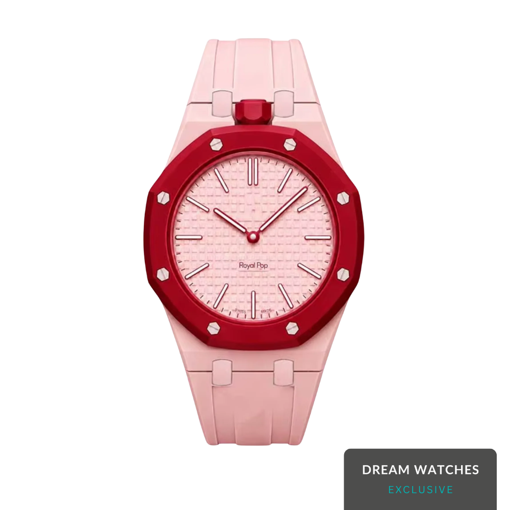 AP Swatch Watch Modkit Case & Strap | Bioceramic Case | FKM High Quality Rubber Bracelet | Butterfly Clasp