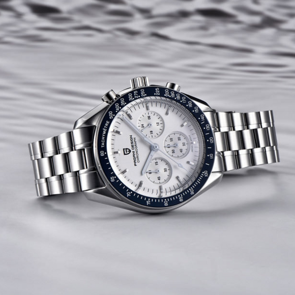 Pagani Design PD-1701 40mm Mens Waterproof Watch with Seiko VK-63 Movement (Speedmaster)