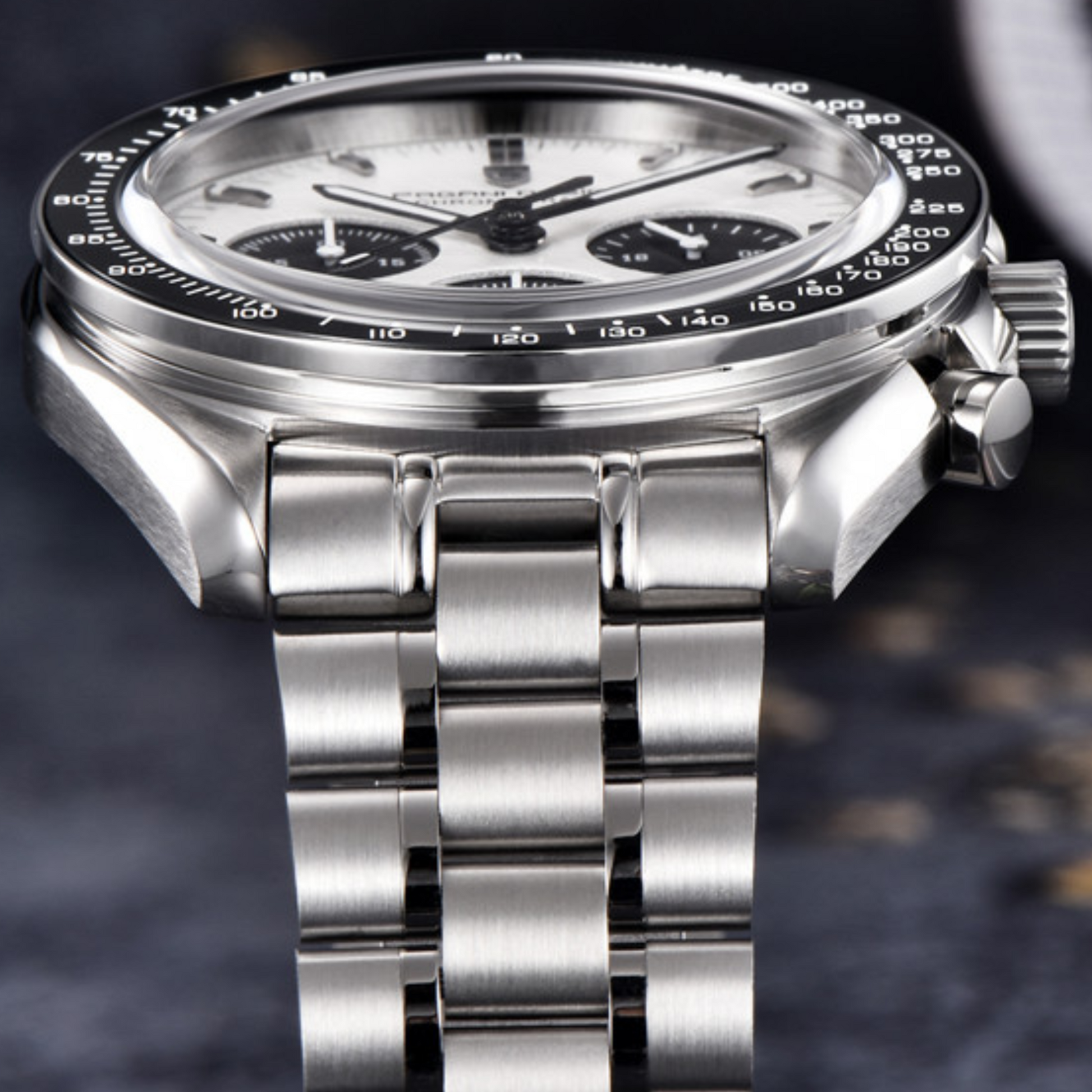 Pagani Design PD-1701 40mm Mens  Waterproof  Watch with Seiko VK-63 Movement (Speedmaster) - Grey V4