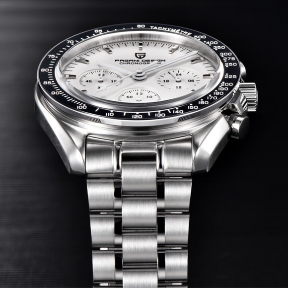 Pagani Design PD-1701 40mm Mens Waterproof Watch with Seiko VK-63 Movement (Speedmaster)
