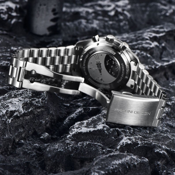 Pagani Design PD-1701 40mm Mens Waterproof Watch with Seiko VK-63 Movement (Speedmaster)