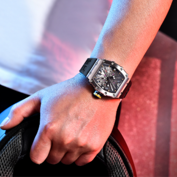 PAGANI DESIGN PD-1738  Waterproof Stainless Steel Skeleton Wristwatch Sport Chronograph Watch for Men - VH65 Movement