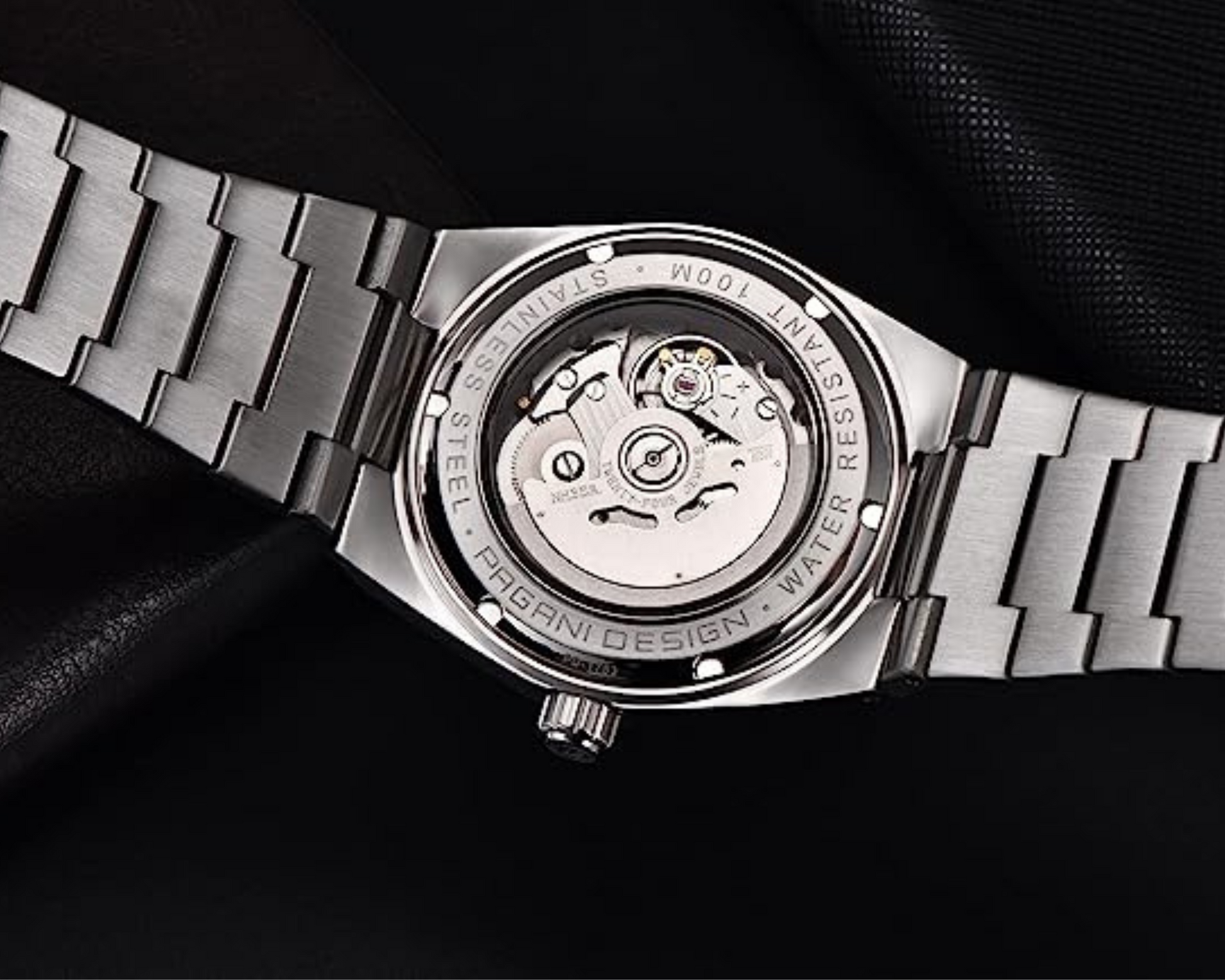 Pagani Design PD-1753 PRX Powermatic 38MM 100M Waterproof Japan NH35 Automatic Mechanical Watch Sapphire Crystal AR Coating Luminous Stainless Steel Business Watch - Blue