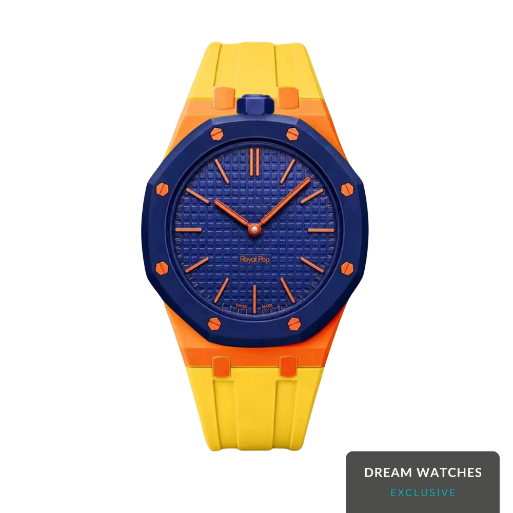 AP Swatch Watch Modkit Case & Strap | Bioceramic Case | FKM High Quality Rubber Bracelet | Butterfly Clasp