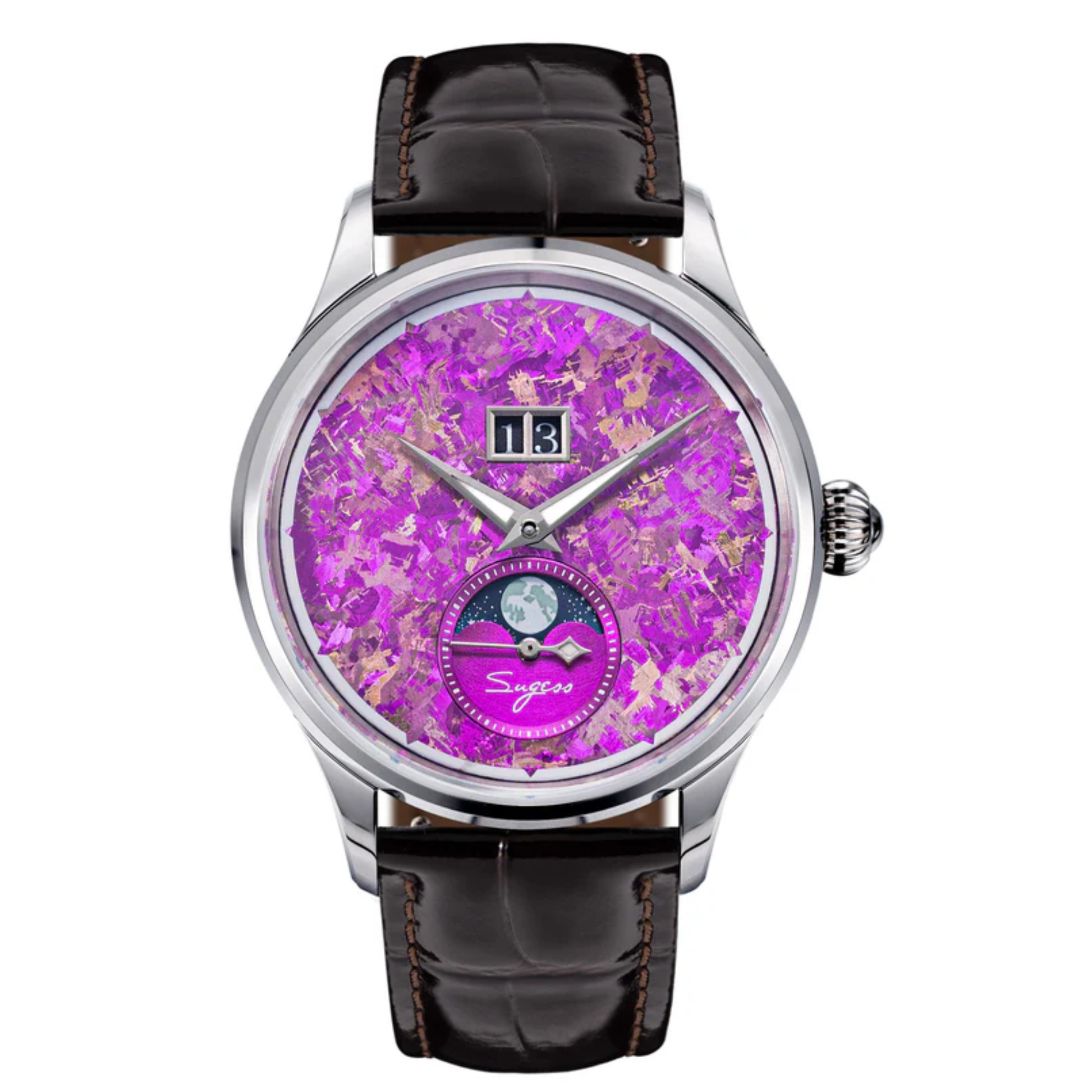 Sugess S401 MoonPhase Master Automatic Stone Star Dust Dial
