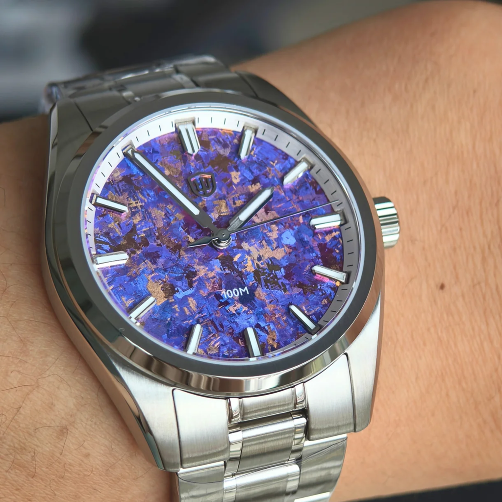 Watchdives WD0003C Enamel Dial Men Watch / Ice Crystal Titanium Dial