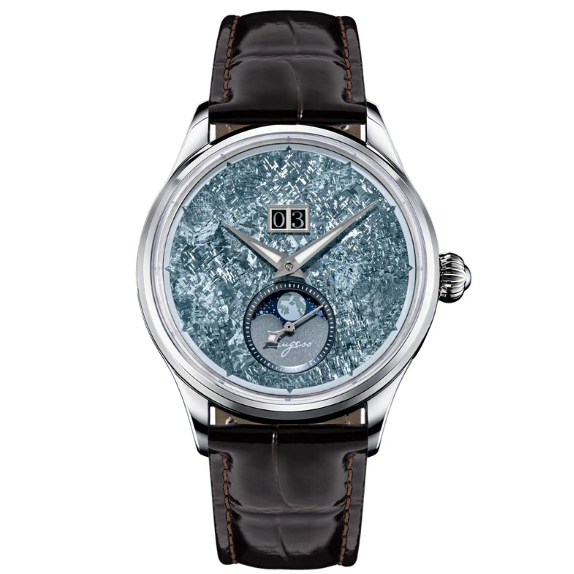 Sugess S401 MoonPhase Master Automatic Iceblue Dial
