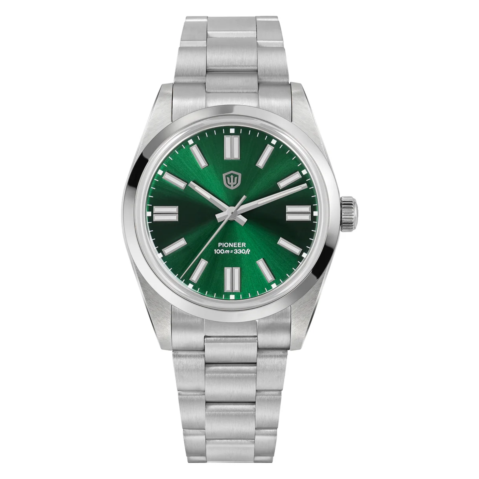 Watchdives WD1016B 37mm Pioneer VH31 Men Watch / Sunburst Green