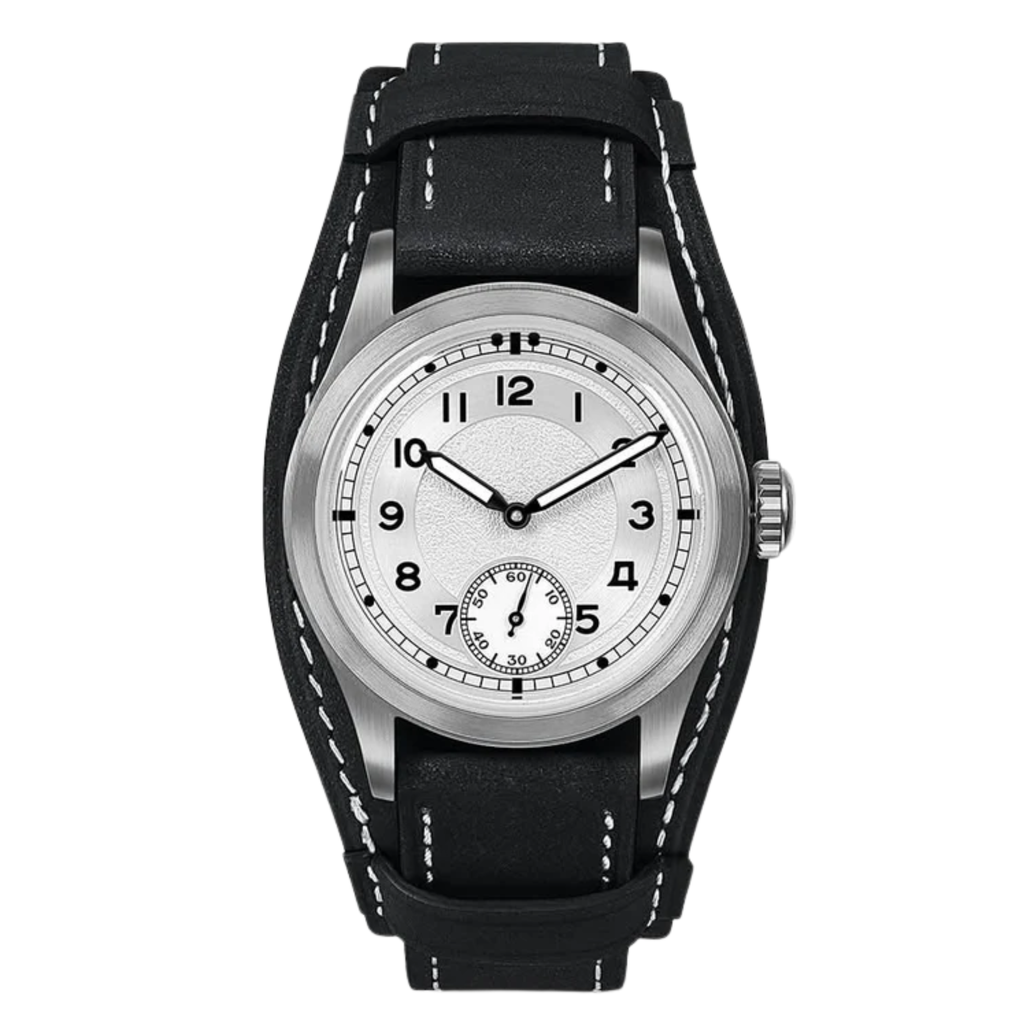 HOU H1 - Vintage Field Watch Automatic | WHITE