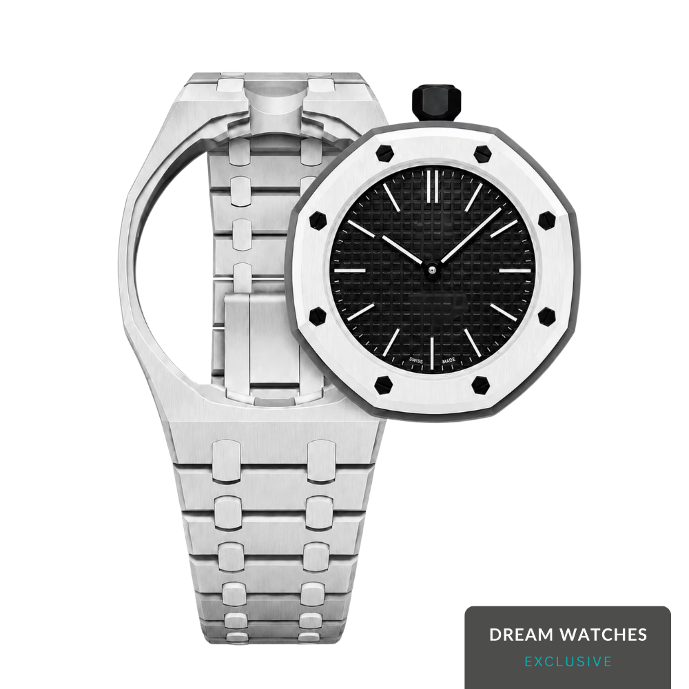 AP Swatch Watch Modkit Strap Stainless Steel Case | Stainless Steel Bracelet  | Butterfly Clasp