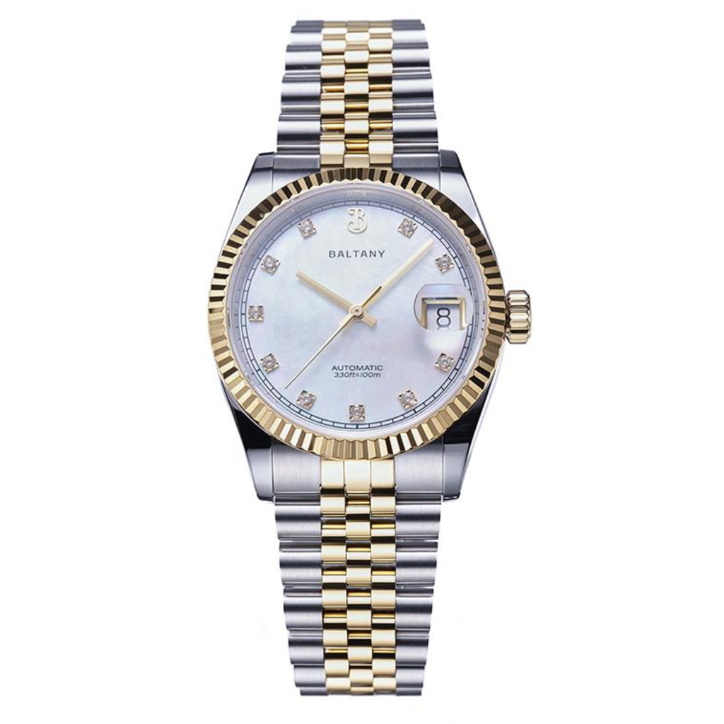 Baltany CZ Gem-Set Hour Markers 36mm DJ Homage S4129