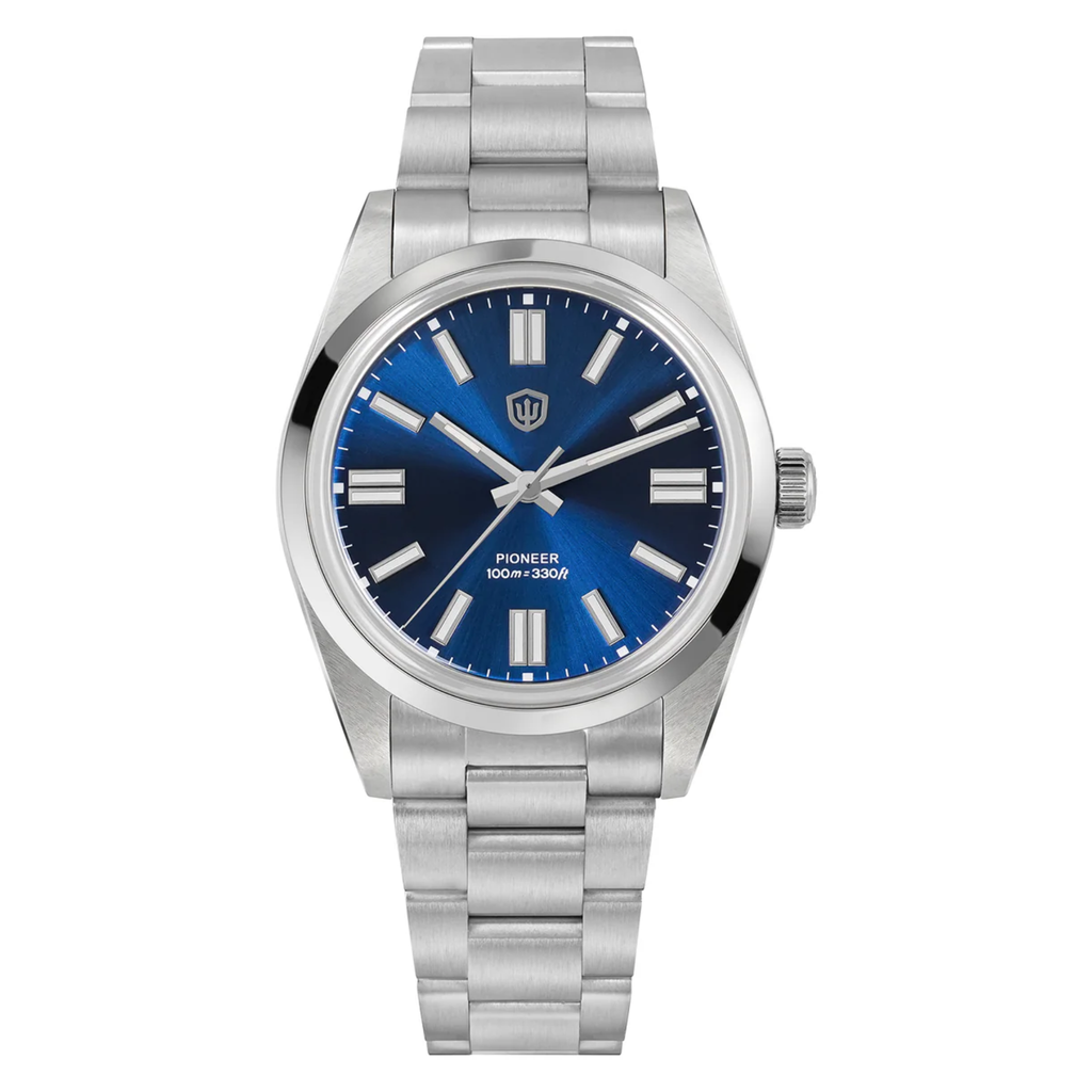 Watchdives WD1016B 37mm Pioneer VH31 Men Watch / Sunburst Blue