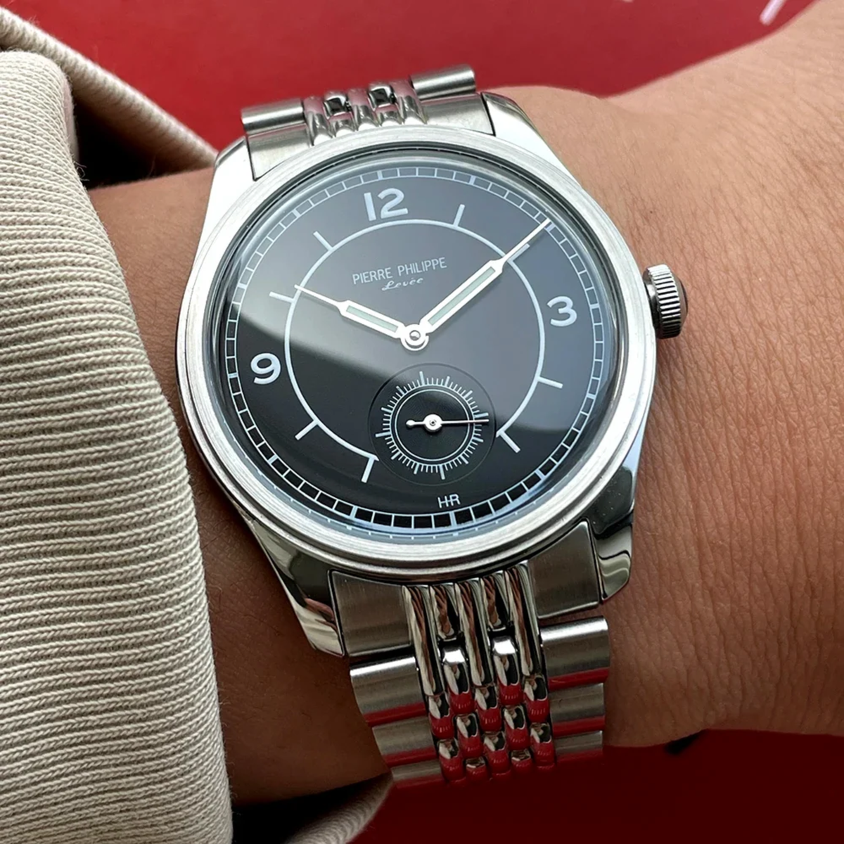PIERRE PHILIPPE 1941 Automatic Watch 38mm (Rice Metal Strap)