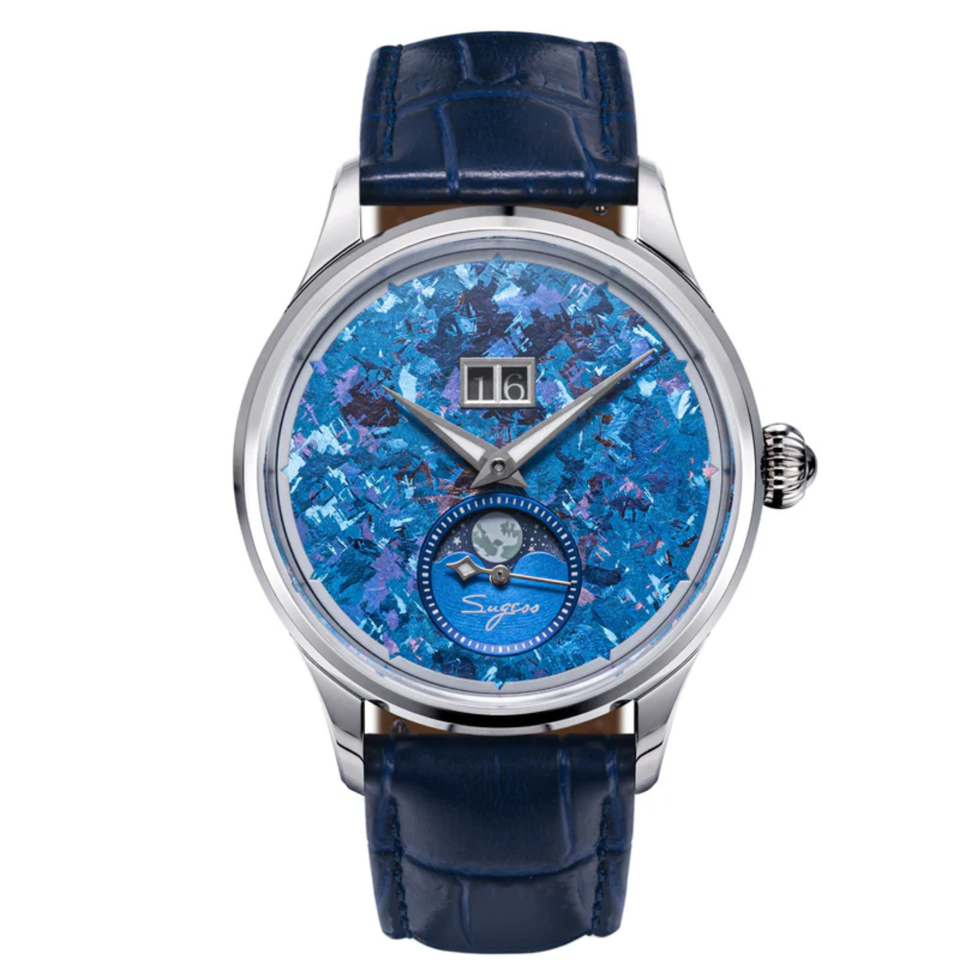 Sugess S401 MoonPhase Master Automatic Stone Star Dust Dial