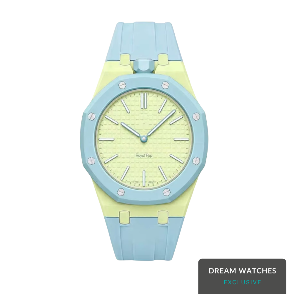 AP Swatch Watch Modkit Case & Strap | Bioceramic Case | FKM High Quality Rubber Bracelet | Butterfly Clasp