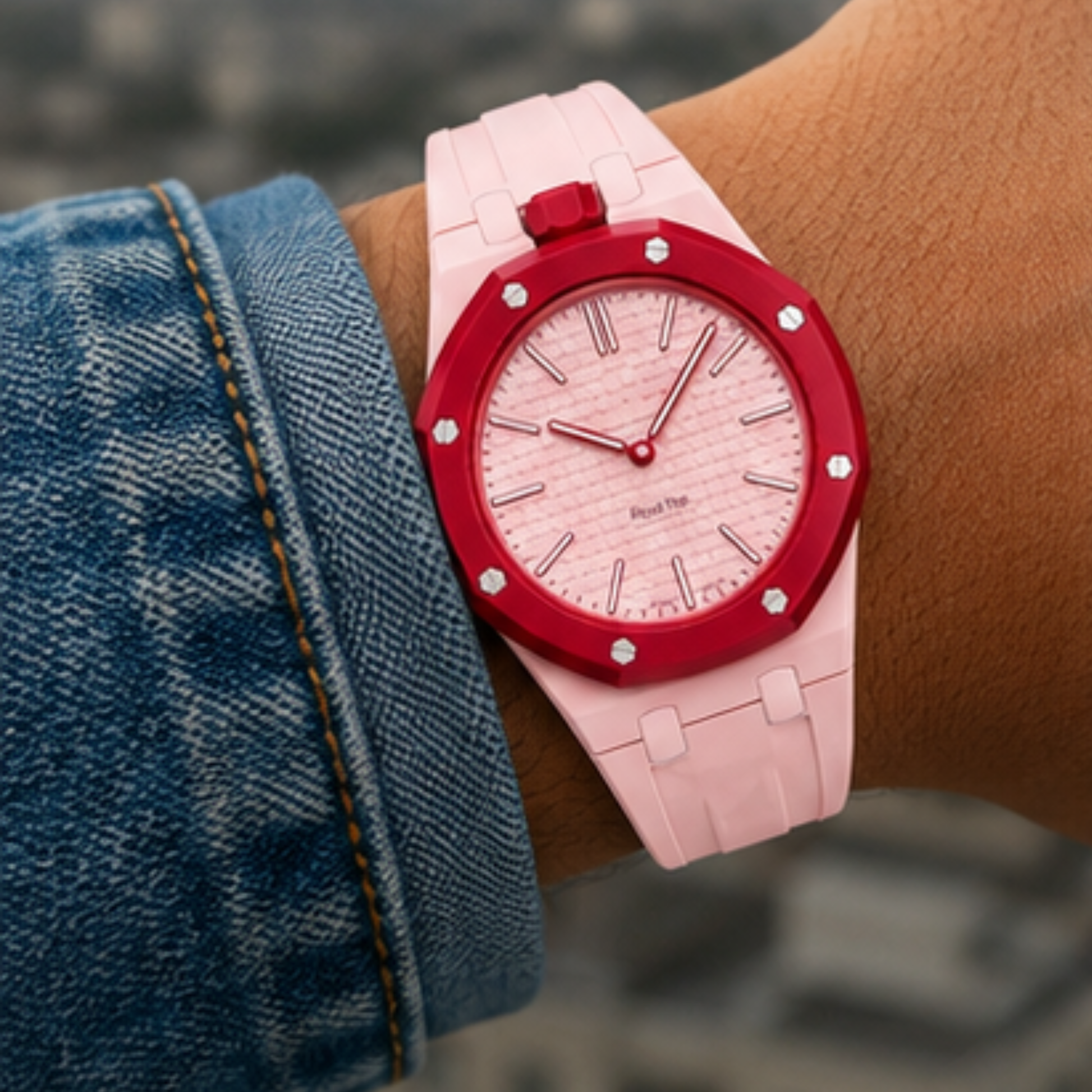 AP Swatch Watch Modkit Case & Strap | Bioceramic Case | FKM High Quality Rubber Bracelet | Butterfly Clasp