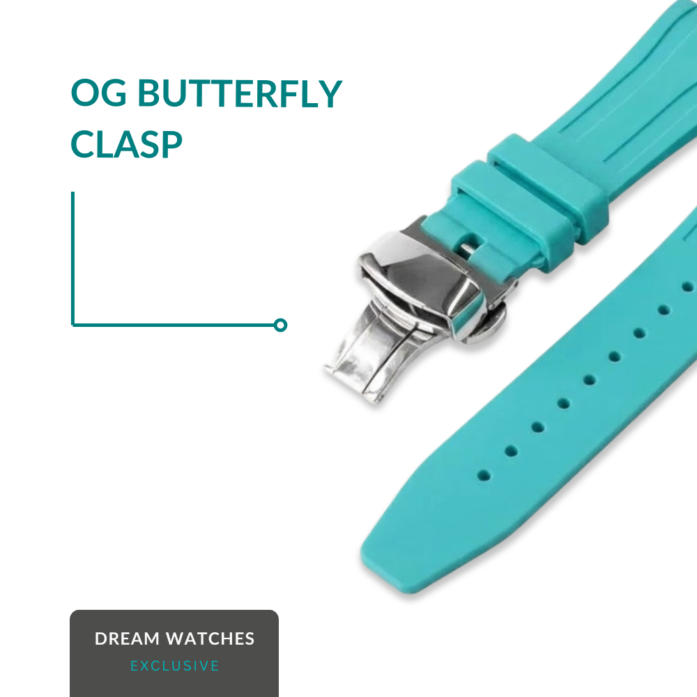 AP Swatch Watch Modkit Case & Strap | Stainless Steel Case | FKM High Quality Rubber Bracelet | Butterfly Clasp