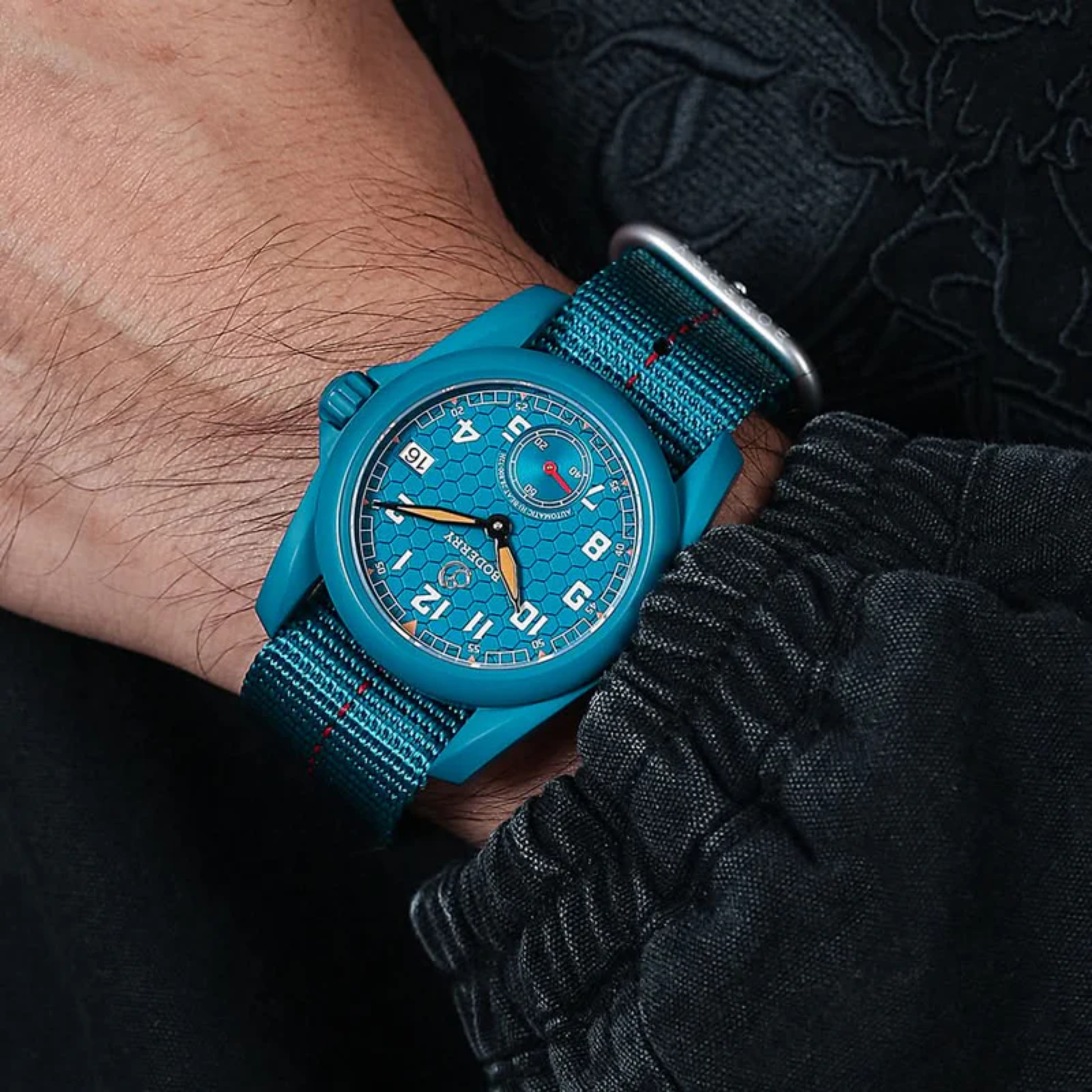 VOYAGER S72 – 72-Hour Power Reserve Titanium Automatic Field Watch, 100M Water Resistant | Blue