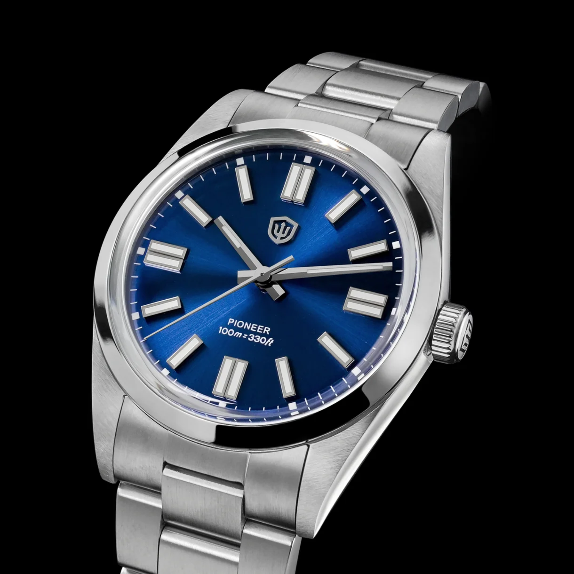 Watchdives WD1016B 37mm Pioneer VH31 Men Watch / Sunburst Blue