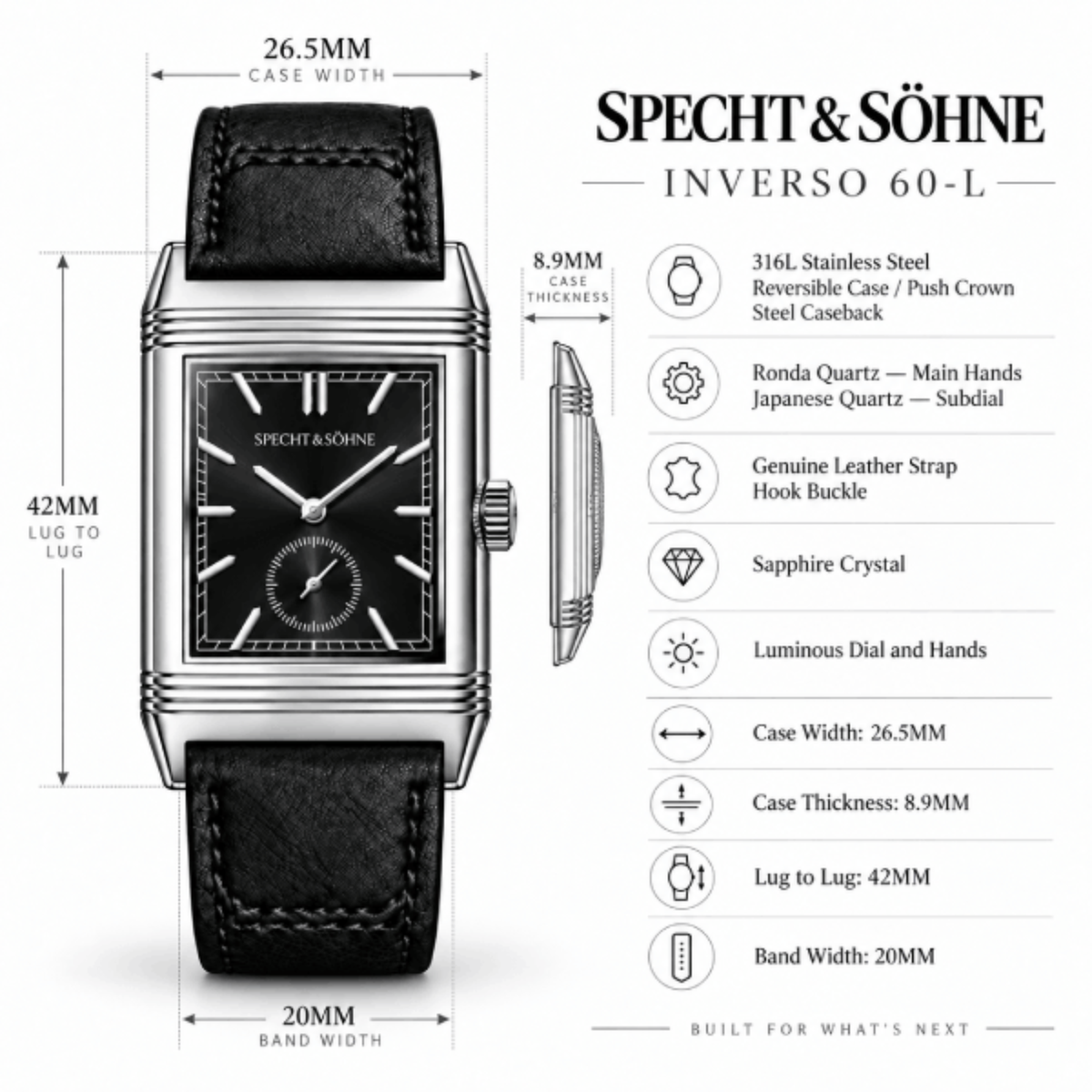 Specht & sohne Inverson 60-L Noir Edition