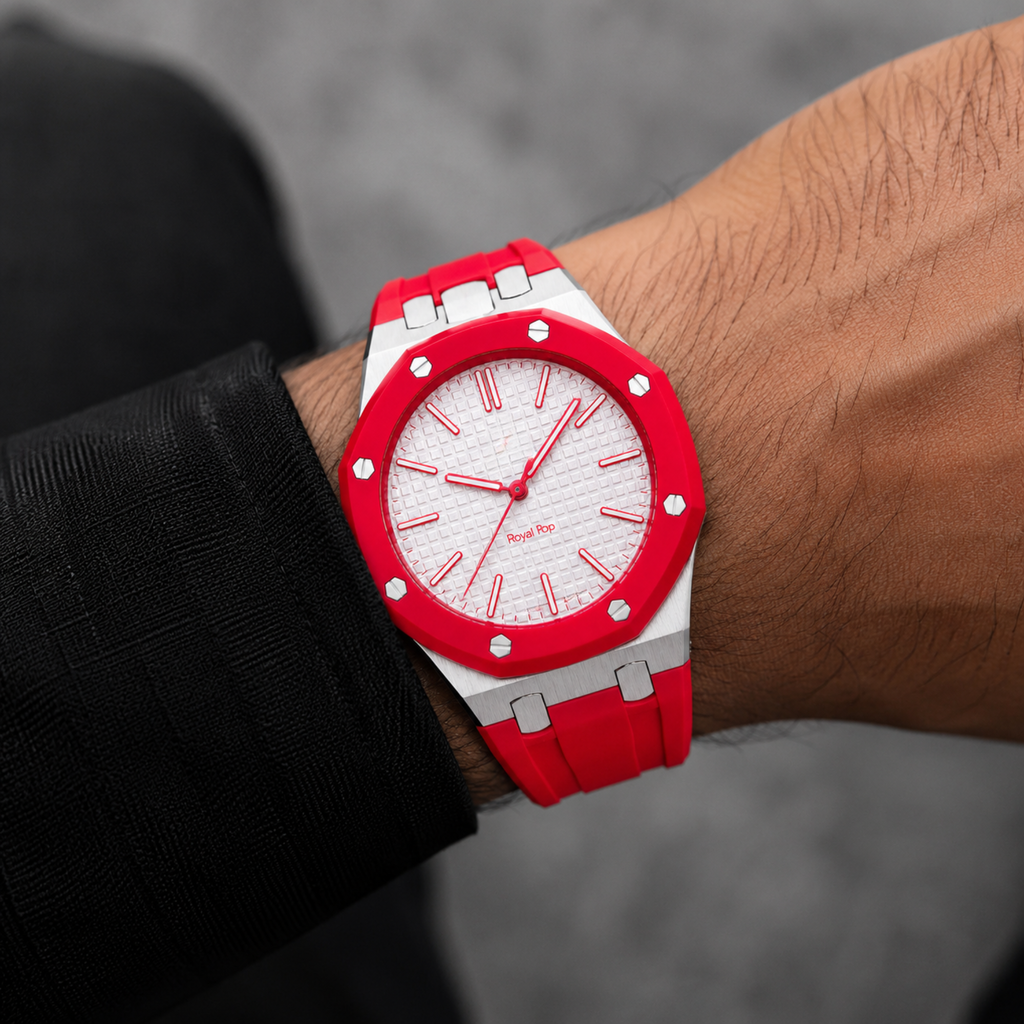 AP Swatch Watch Modkit Case & Strap | Stainless Steel Case | FKM High Quality Rubber Bracelet | Butterfly Clasp