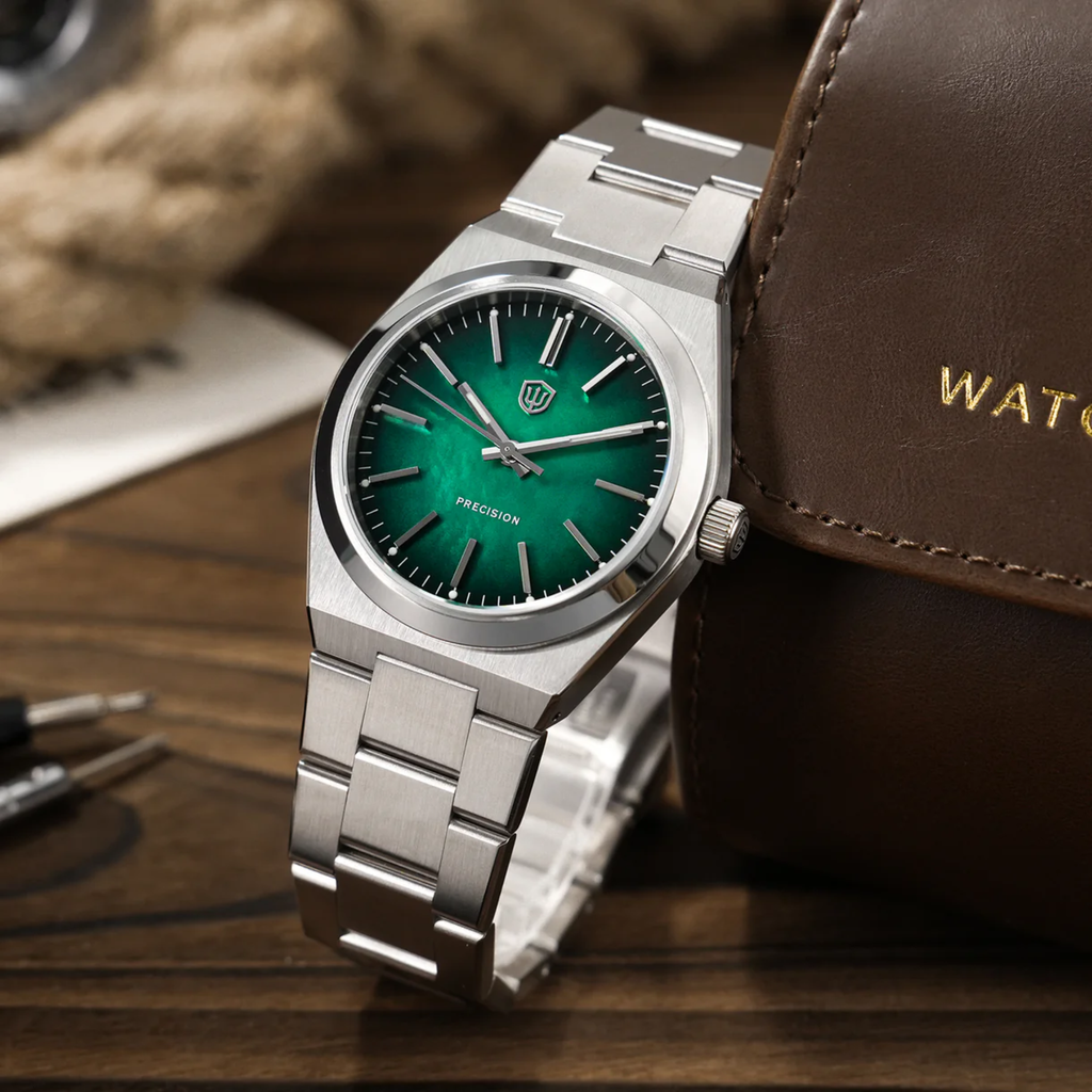 Watchdives WD0012 Vintage VH31 Men Watch / Green MOP