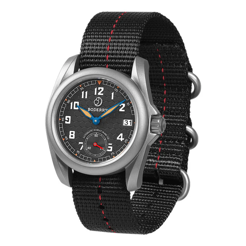 VOYAGER S72 – 72-Hour Power Reserve Titanium Automatic Field Watch, 100M Water Resistant | Grey