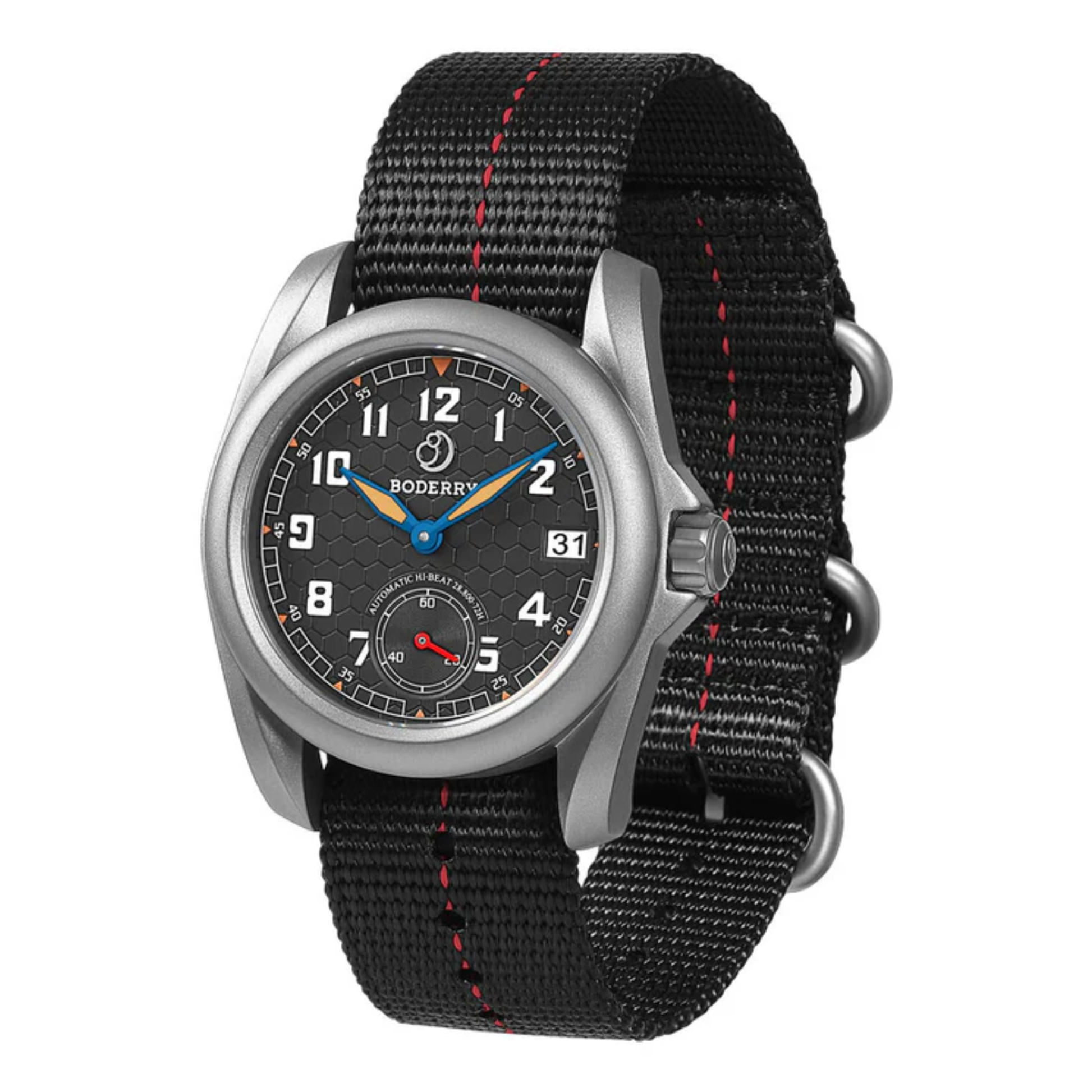 VOYAGER S72 – 72-Hour Power Reserve Titanium Automatic Field Watch, 100M Water Resistant | Grey
