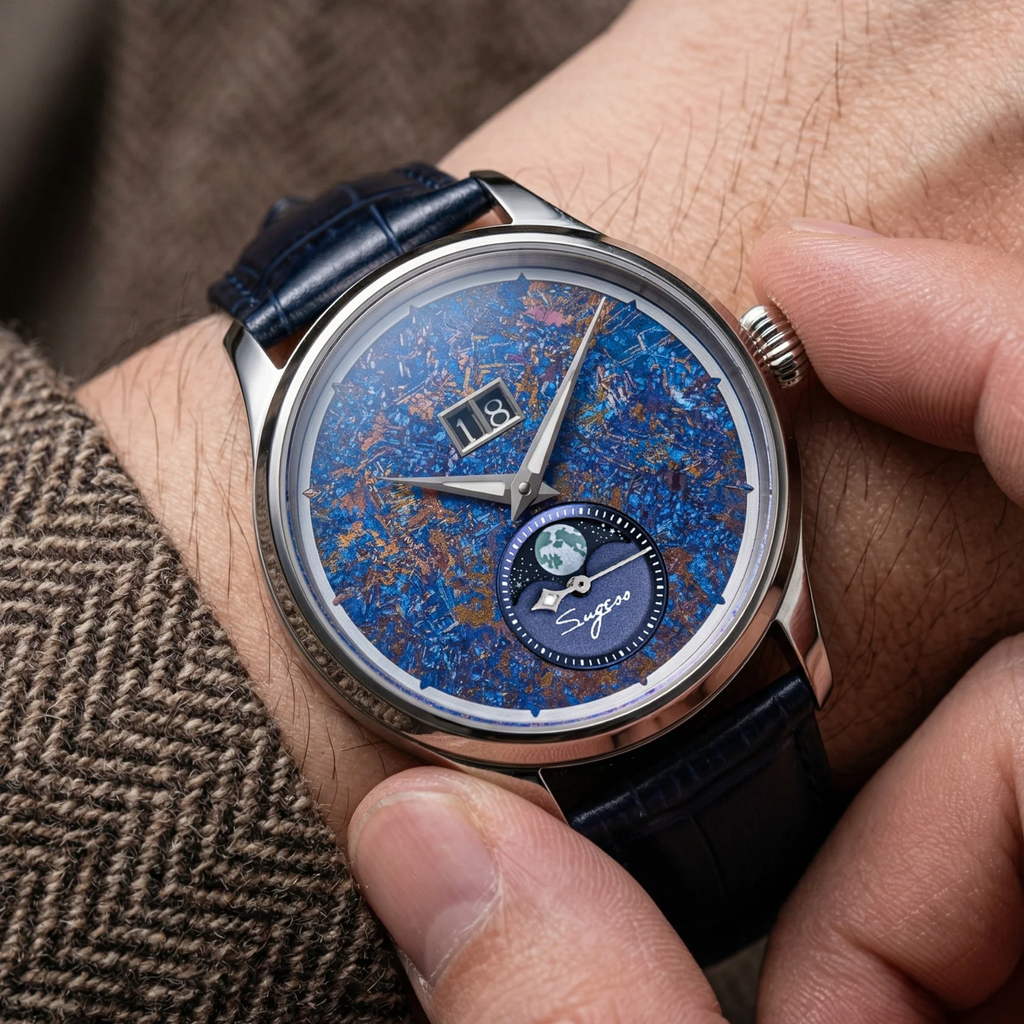 Sugess S401 MoonPhase Master Automatic Deep Blue Dial