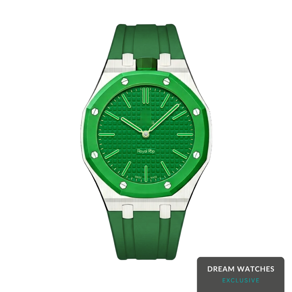 AP Swatch Watch Modkit Case & Strap | Stainless Steel Case | FKM High Quality Rubber Bracelet | Butterfly Clasp