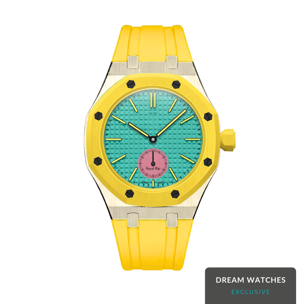 AP Swatch Watch Modkit Case & Strap | Stainless Steel Case | FKM High Quality Rubber Bracelet | Butterfly Clasp