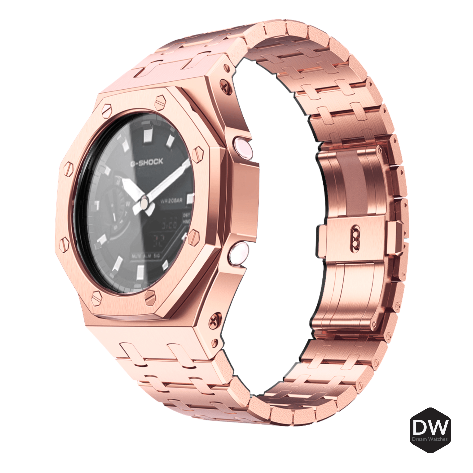 Mod Kit Metal Watchband and Metal Case for G-shock GM-2100 and GM-2110/B-2100 